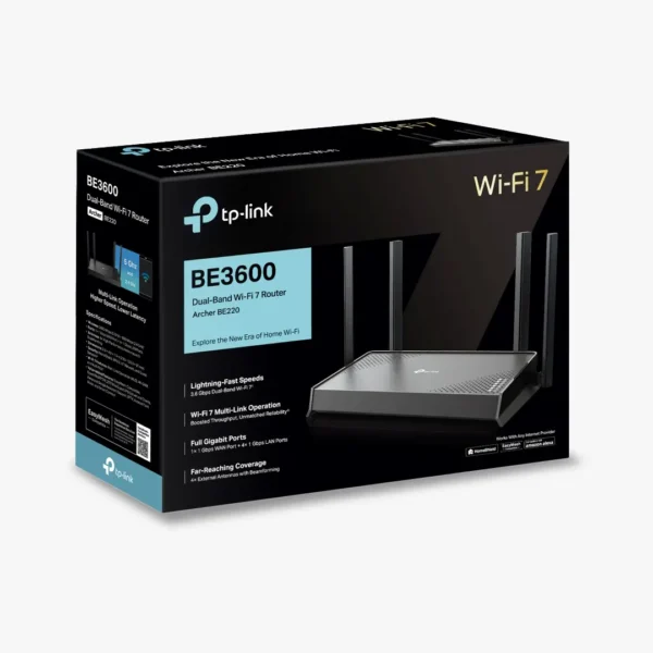 ⁦راوتر Tplink BE220 BE3600 Dual-Band Wi-Fi 7⁩ - الصورة ⁦5⁩