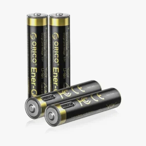 بطاريات أوريكو AAA ليتيوم قابلة للشحن 1.5 فولت 4 قطع.