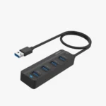 موزع يو اس بي أونتن OTN-2305 أسود 4 منافذ USB 3.0