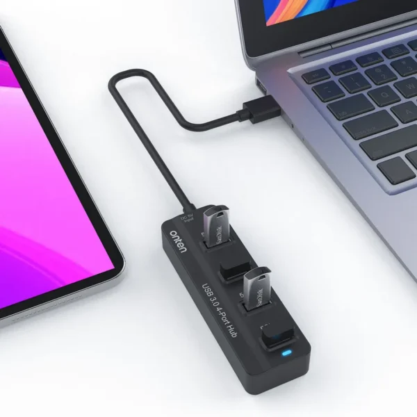 ⁦موزع يو إس بي أونتن Onten USB 3.0 Hub 2305⁩ - الصورة ⁦3⁩
