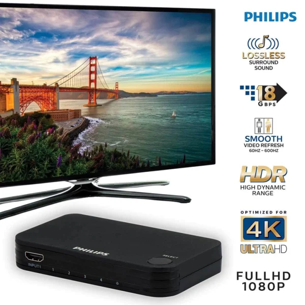 ⁦موزع فيليبس Philips HDMI Splitter⁩ - الصورة ⁦4⁩