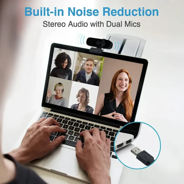 ⁦كاميرا ويب رابو RAPOO WEB CAM C280 2K⁩ - الصورة ⁦4⁩