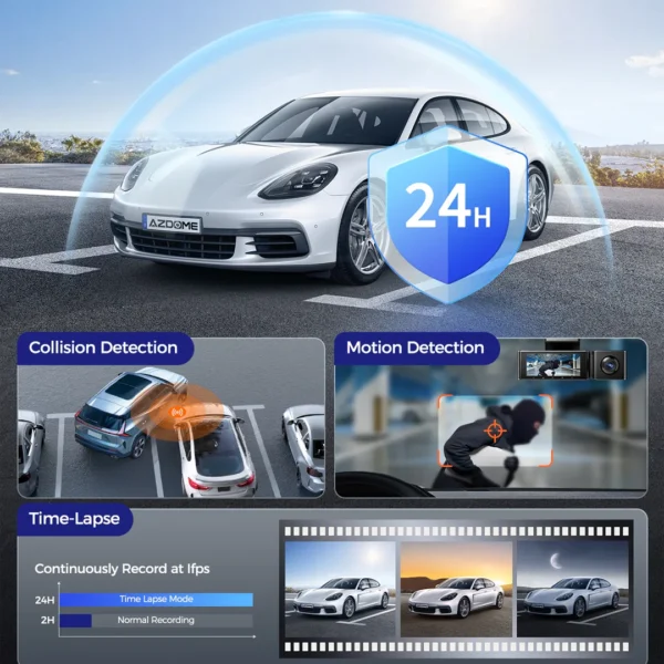 ⁦Azdome M550 Max - نظام الداش كام الثلاثي بدقة 4K⁩ - الصورة ⁦3⁩