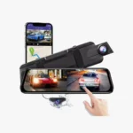 Azdome AR09 - مرآة ذكية بداش كام مزدوجة وشاشة تعمل باللمس