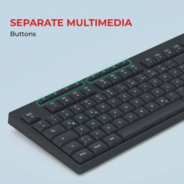 ⁦كيبورد Hama WKM-200 Wireless Set⁩ - الصورة ⁦3⁩