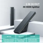 ⁦موزع HDMI احترافي 16 منفذ من MT-VIKI - SP1016 دقة 4K⁩ - الصورة ⁦2⁩