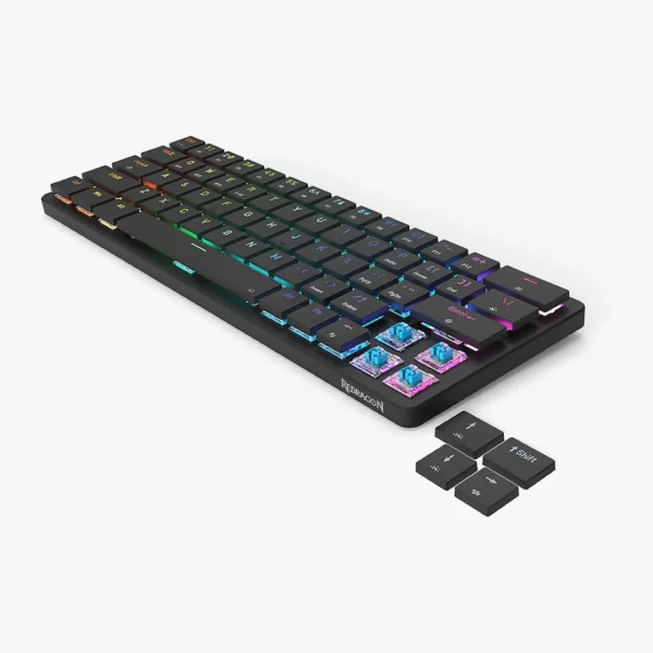 ⁦كيبورد ميكانيكي Redragon K624P Elise Pro لاسلكي الأنحف والأسرع.⁩ - الصورة ⁦4⁩