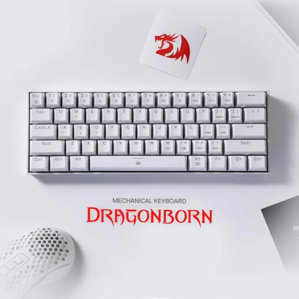 ⁦كيبورد ميكانيكي Redragon K630 RGB Dragonborn بحجم 60%.⁩ - الصورة ⁦3⁩