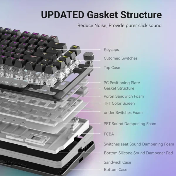 ⁦كيبورد ميكانيكي Redragon K708-RGB Pro Flecact Pro⁩ - الصورة ⁦4⁩