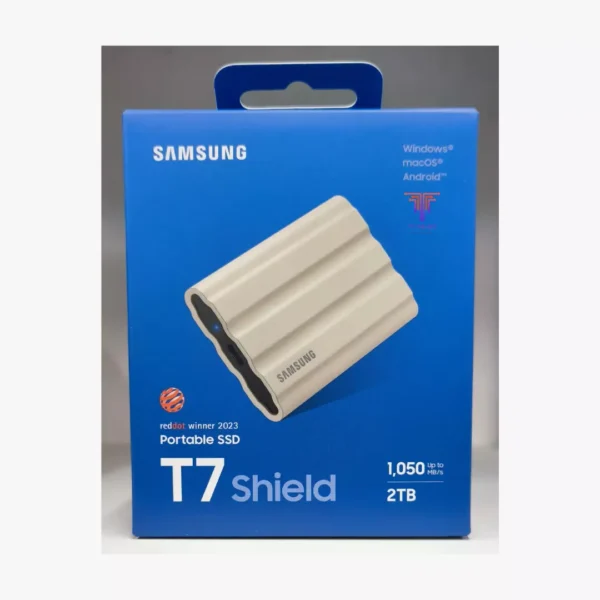 ⁦سامسونج T7 Shield سعة 2TB – السرعة الخارقة في غلاف مدرع لا يقهر.⁩ - الصورة ⁦3⁩