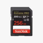ذاكرة SanDisk Extreme PRO SDXC سعة 256GB وسرعة 200MB/s.
