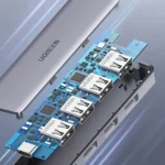 ⁦UGREEN 4-in-1 USB-C Ethernet Hub (CM418) - رفيق الشبكة والإنتاجية⁩ - الصورة ⁦2⁩