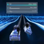 ⁦UGREEN NW153 - كابل شبكة Cat 8 فائق السرعة (40Gbps).⁩ - الصورة ⁦2⁩