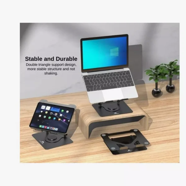 ⁦حامل اللابتوب Mikuso LS-070 - الراحة المثالية لرقبتك وجهازك.⁩ - الصورة ⁦3⁩