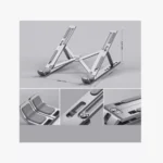 ⁦Mikuso LS-033 Laptop Stand | ستاند الألمنيوم القابل للطي لراحة تامة.⁩ - الصورة ⁦2⁩