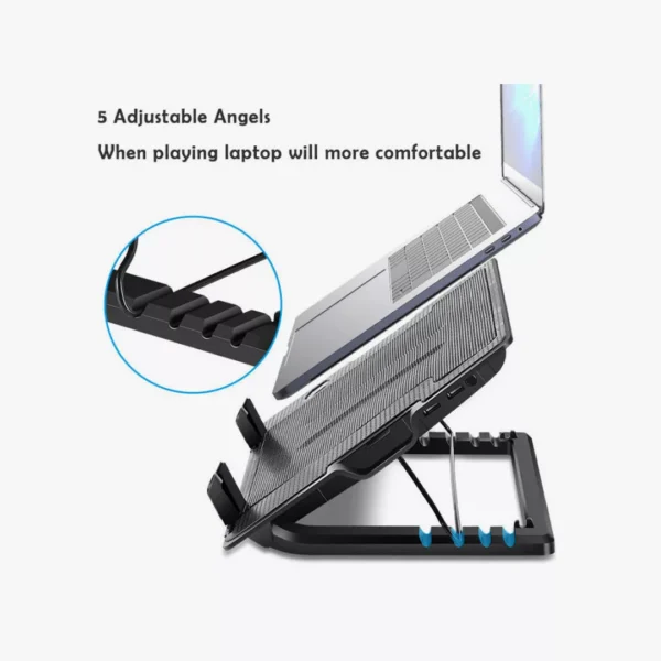 ⁦قاعدة تبريد اللابتوب Mikuso NCP-235 - برودة فائقة بتصميم رياضي.⁩ - الصورة ⁦3⁩