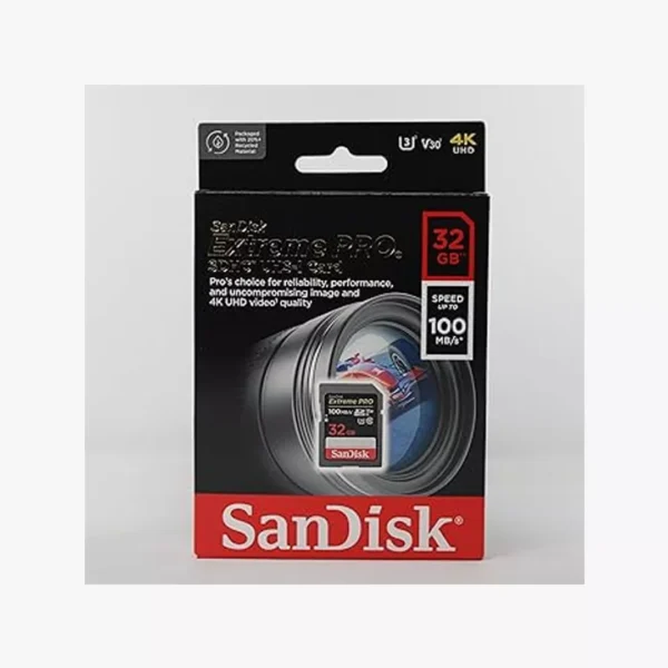 ⁦SanDisk Extreme PRO SD 32GB - خيار المحترفين للتصوير السينمائي.⁩ - الصورة ⁦2⁩