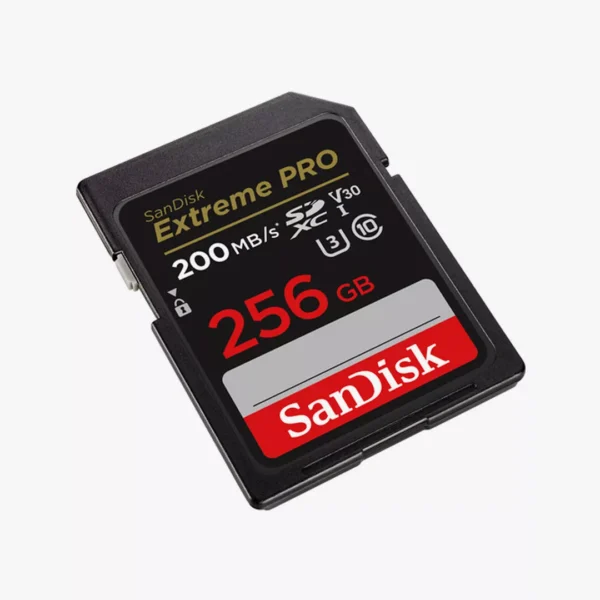 ⁦ذاكرة SanDisk Extreme PRO SDXC سعة 256GB وسرعة 200MB/s.⁩ - الصورة ⁦2⁩