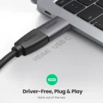 ⁦UGREEN US320 - محول USB-C إلى HDMI بدقة 4K فائقة الوضوح.⁩ - الصورة ⁦4⁩