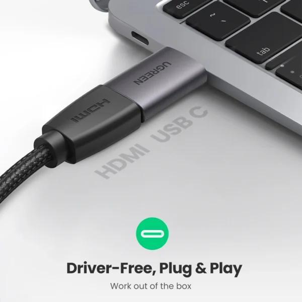 ⁦UGREEN US320 - محول USB-C إلى HDMI بدقة 4K فائقة الوضوح.⁩ - الصورة ⁦4⁩