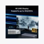 ⁦Unitek HDMI Splitter 1x8 - موزع إشارة احترافي 4K.⁩ - الصورة ⁦6⁩