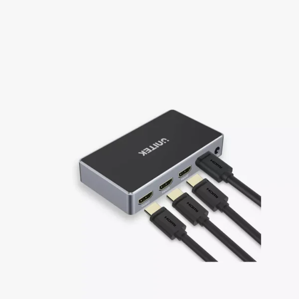 ⁦Unitek V1111A - سويتش HDMI 1.4b بـ 3 منافذ لدقة 4K فائقة الوضوح.⁩ - الصورة ⁦2⁩