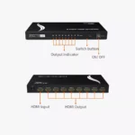 موزع HDMI بـ 8 منافذ من MT-VIKI - احترافية العرض المتعدد بدقة 4K