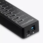 ⁦Amazon Basics 7-Port USB 3.0 Hub - موزع المنافذ فائق السرعة⁩ - الصورة ⁦2⁩