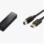 ⁦Amazon Basics 7-Port USB 3.0 Hub - موزع المنافذ فائق السرعة⁩ - الصورة ⁦3⁩