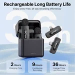 ⁦نظام ميكروفون لاسلكي BOYA BY-V3 Combo   (Lightning + Type-C).⁩ - الصورة ⁦2⁩