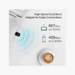 ⁦TP-Link Archer T3U - محول واي فاي USB AC1300 ثنائي النطاق.⁩ - الصورة ⁦2⁩