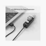 ⁦UNITEK Y-2140 - موزع USB بـ 4 منافذ فائق النحافة.⁩ - الصورة ⁦3⁩