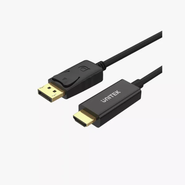 ⁦كابل محول Unitek Y-5118CA من DisplayPort إلى HDMI - طول 1.8 متر⁩ - الصورة ⁦2⁩