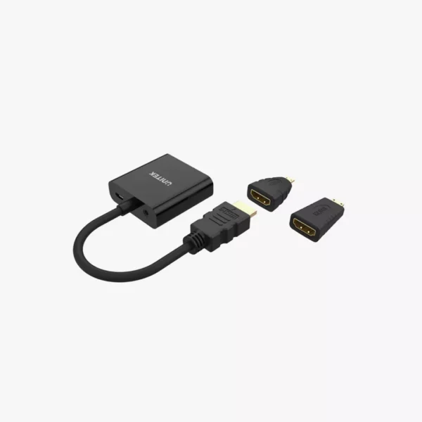 ⁦محول Unitek من HDMI إلى VGA - دقة Full HD مع مخرج صوت⁩ - الصورة ⁦2⁩