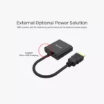 ⁦محول Unitek من HDMI إلى VGA - دقة Full HD مع مخرج صوت⁩ - الصورة ⁦3⁩