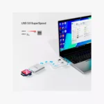 ⁦قارئ بطاقات الذاكرة Unitek Y-9313D من USB-C إلى SD/MicroSD⁩ - الصورة ⁦3⁩