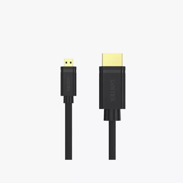 ⁦كابل Unitek Y-C182 من Micro HDMI إلى HDMI - دقة 4K وطول 1.5 متر⁩ - الصورة ⁦2⁩