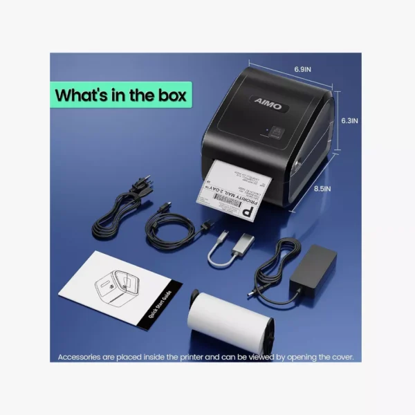 ⁦AIMO D550BT - طابعة الملصقات الحرارية الذكية بخاصية البلوتوث⁩ - الصورة ⁦3⁩
