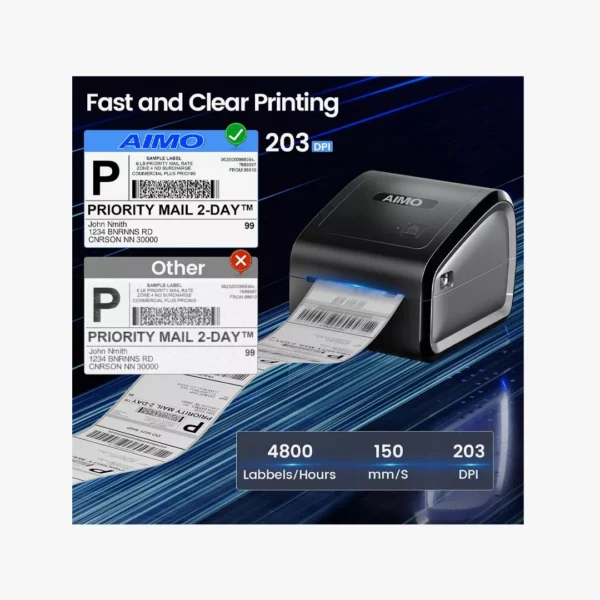 ⁦AIMO D550BT - طابعة الملصقات الحرارية الذكية بخاصية البلوتوث⁩ - الصورة ⁦5⁩