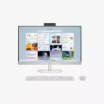 ⁦كمبيوتر HP All-in-One 24-cr0255 - معالج i7 جيل 13 وشاشة لمس بيضاء أنيقة⁩ - الصورة ⁦3⁩