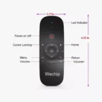 ⁦ريموت Wechip W1 Air Mouse - السيطرة الكاملة بين يديك.⁩ - الصورة ⁦4⁩