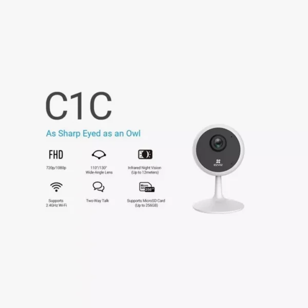 ⁦EZVIZ C1C 1080p Smart Home Camera - عينك الذكية لحماية منزلك⁩ - الصورة ⁦2⁩
