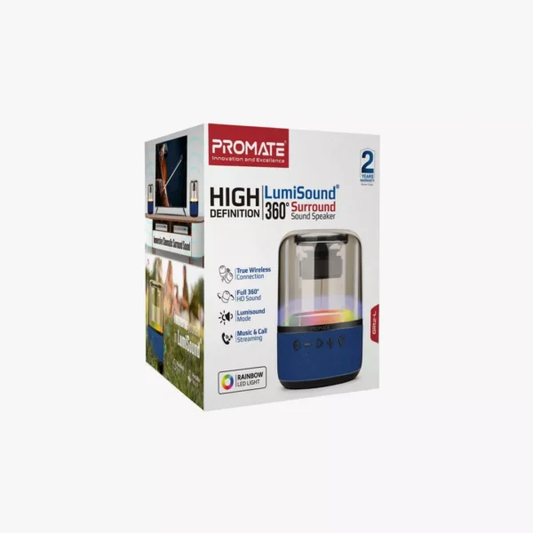 ⁦سبيكر بروميت Glitz-L المضيء | صوت جبار وعرض ضوئي 360 درجة.⁩ - الصورة ⁦2⁩