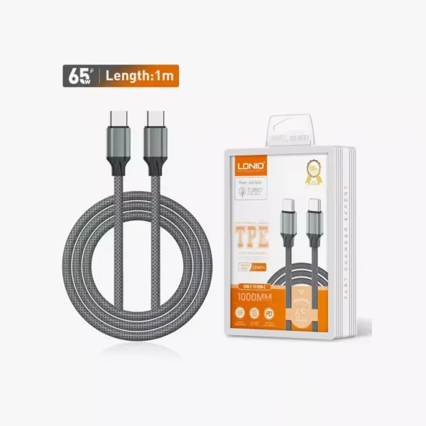 ⁦كابل شحن LDNIO LC441C - القوة الفائقة والمتانة في نقل الطاقة.⁩ - الصورة ⁦2⁩