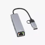 ⁦AirSky HC-78 - محول 2 في 1 (Type-C to LAN + USB Hub).⁩ - الصورة ⁦3⁩