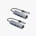 AirSky HC-78 - محول 2 في 1 (Type-C to LAN + USB Hub).