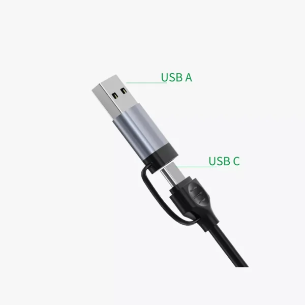 ⁦AirSky HC-78 - محول 2 في 1 (Type-C to LAN + USB Hub).⁩ - الصورة ⁦2⁩