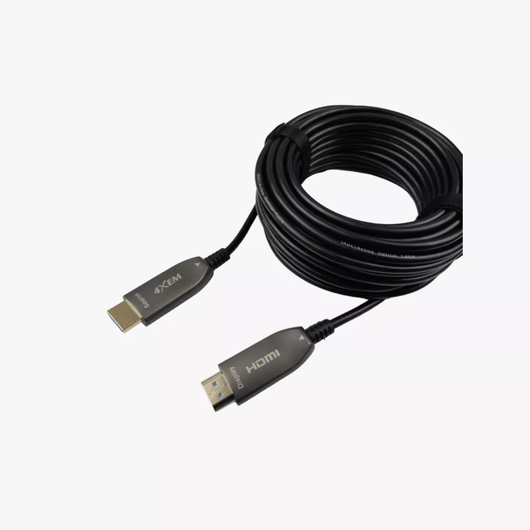 cable 50m-4 كابل HD AOC ألياف ضوئية Active Optical Cable 50m بدقة 4K/60Hz - الصورة 1