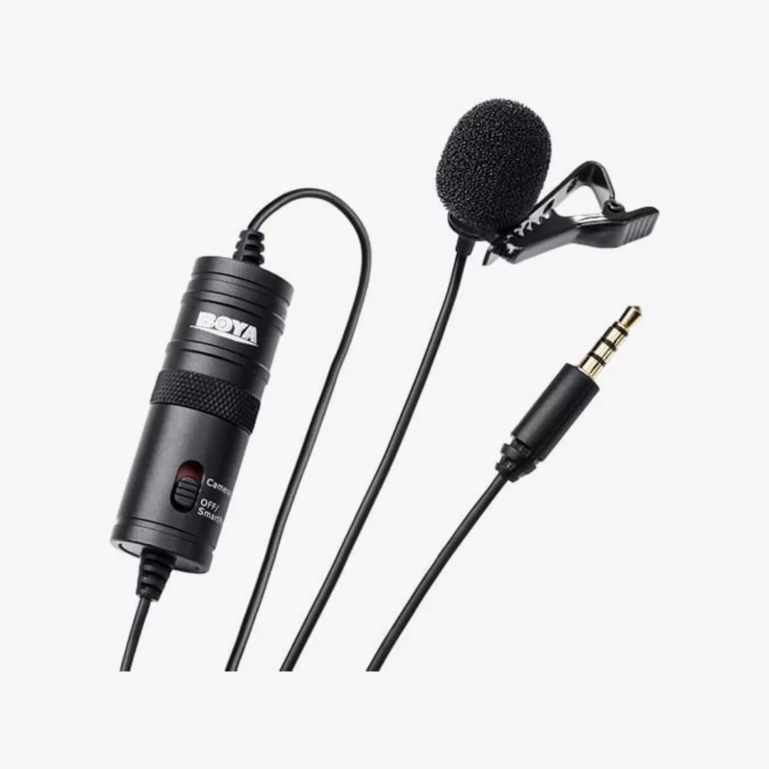 mic m1-1 ميكروفون BOYA BY-M1 Lavalier - الخيار الأول لصناع المحتوى - الصورة 1