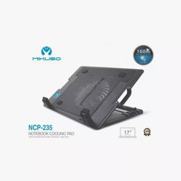⁦قاعدة ومروحة تبريد لاب توب ميكوسو | Mikuso NCP-235 Laptop Cooling Pad⁩ - الصورة ⁦3⁩
